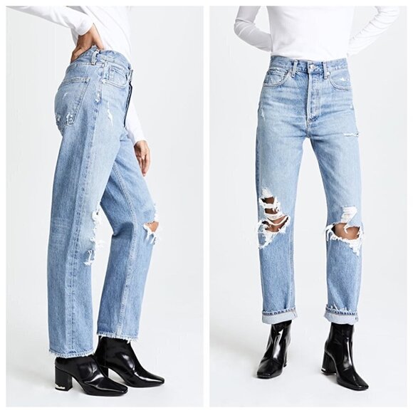 💕AGOLDE💕 '90s Fit Loose Fit Jeans ~ Fall Out Blue 25 NWT - Picture 2 of 16